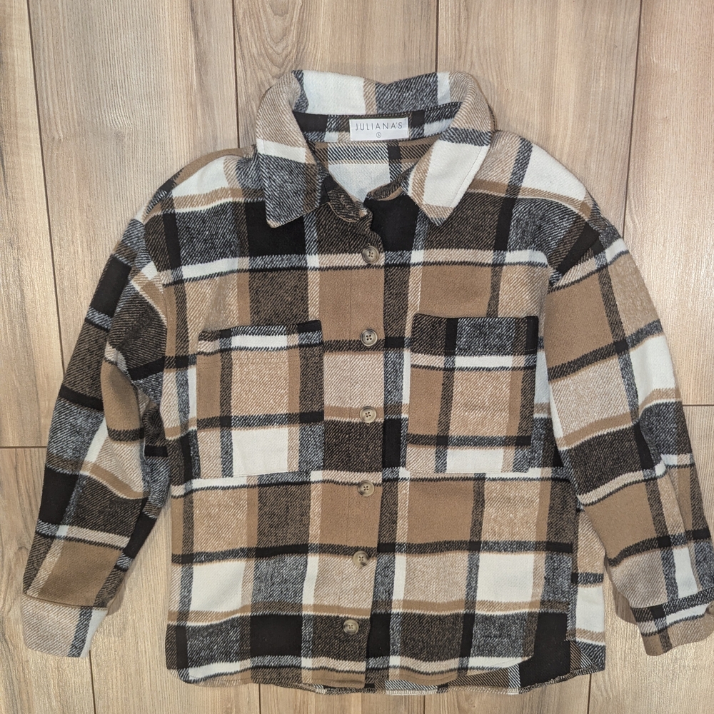 Women's Plaid Button-Up Shacket